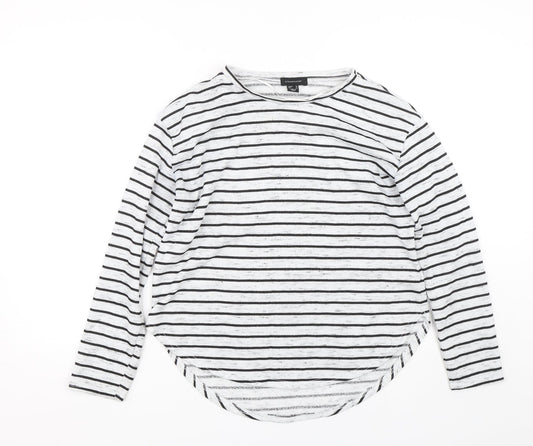 Primark Womens Grey Striped  Basic T-Shirt Size 12