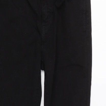 Womens UK Size 32 Preworn Regular Fit Skinny Black Jeans