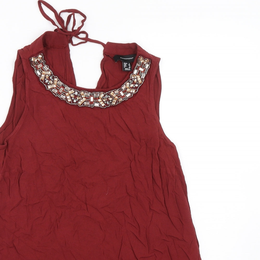 Atmosphere Womens Red   Basic Tank Size 8