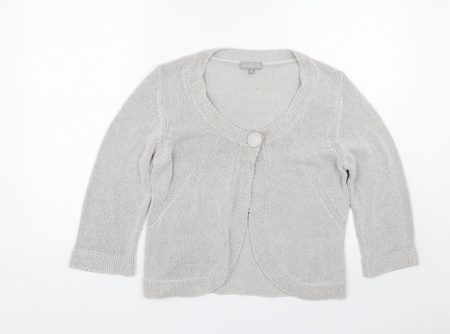 Womens UK Size 16 Per Una Grey Cape Jumper
