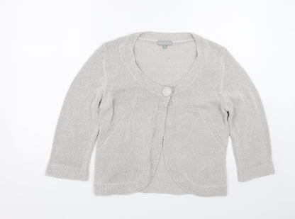 Womens UK Size 16 Per Una Grey Cape Jumper