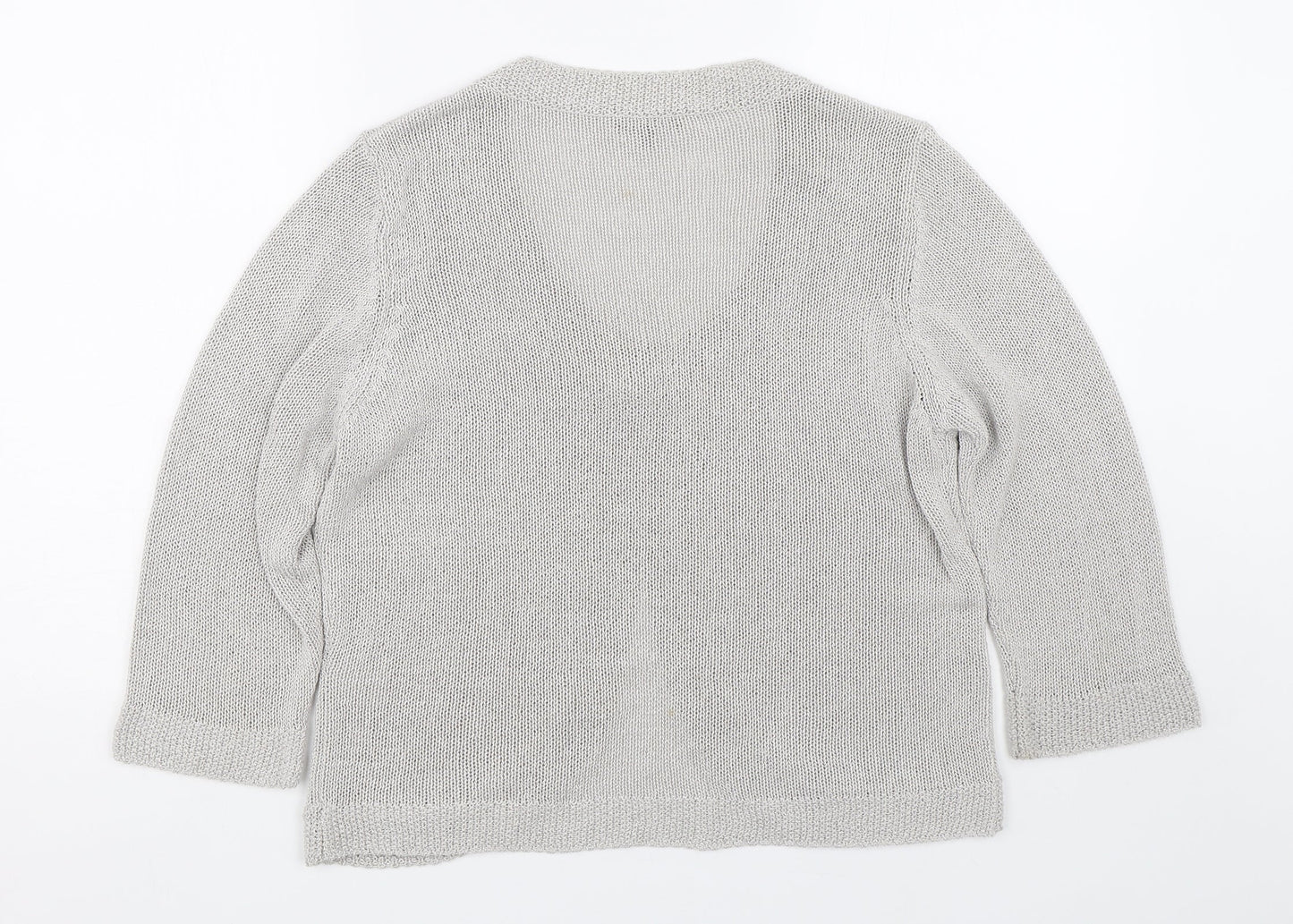 Womens UK Size 16 Per Una Grey Cape Jumper