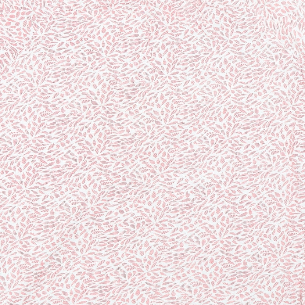 EWM Womens Red Floral  Basic T-Shirt Size M