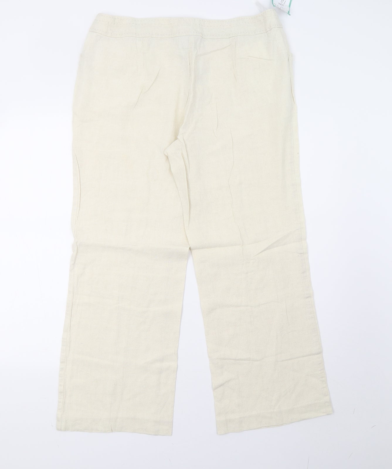 Womens UK Size 14 EWM Regular Fit  White Trousers