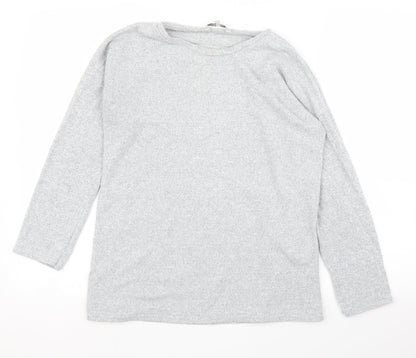 Womens UK Size 12 Peacocks Grey Pullover Jumper
