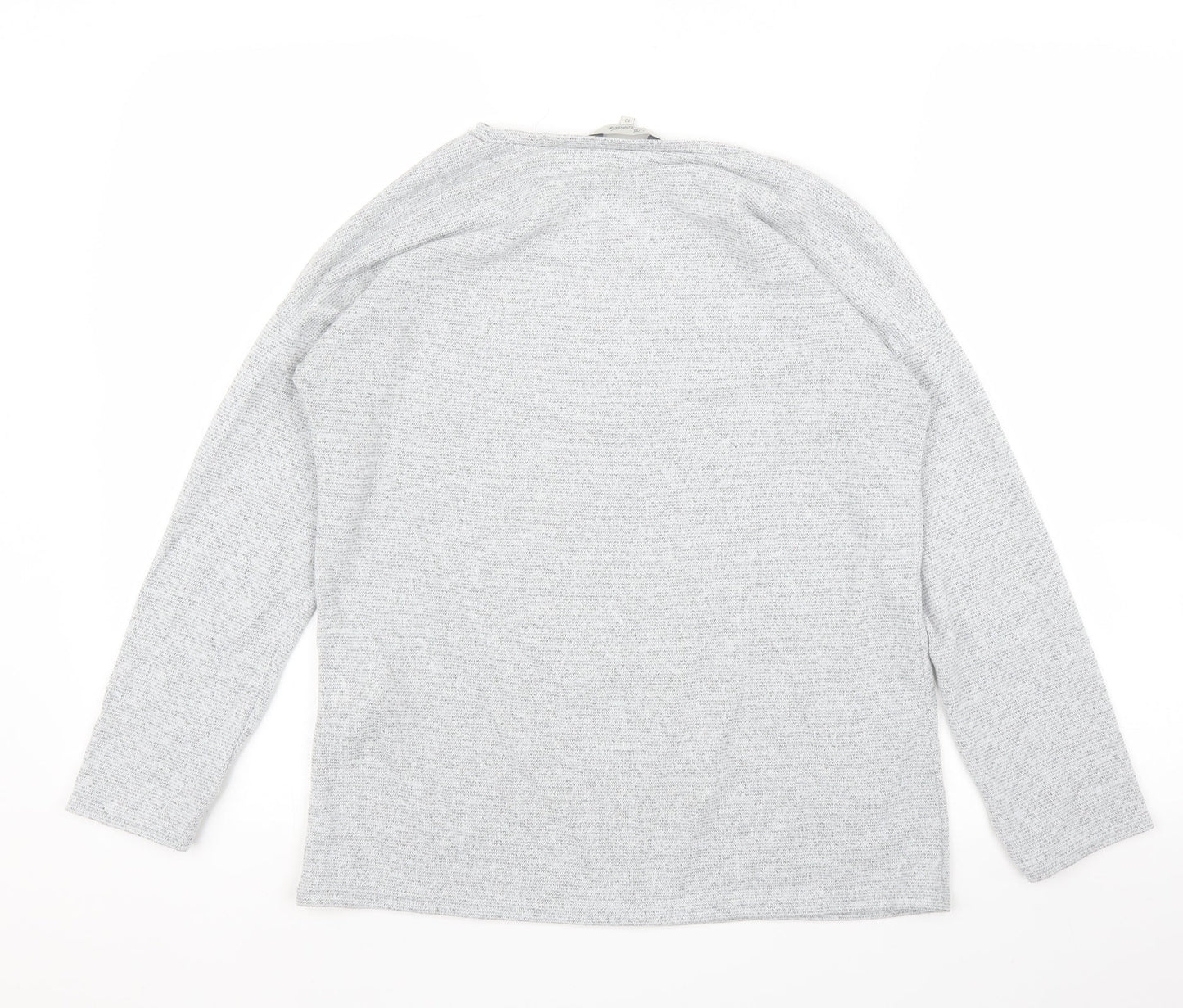 Womens UK Size 12 Peacocks Grey Pullover Jumper
