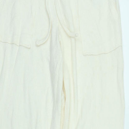 M&S Womens Ivory Solid  Chemise Pyjama Set Size 6