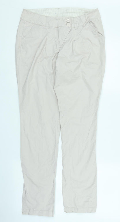 Womens UK Size 8 Dorothy Perkins Regular Fit  Beige Trousers