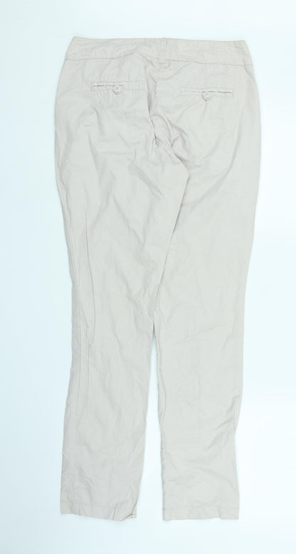 Womens UK Size 8 Dorothy Perkins Regular Fit  Beige Trousers