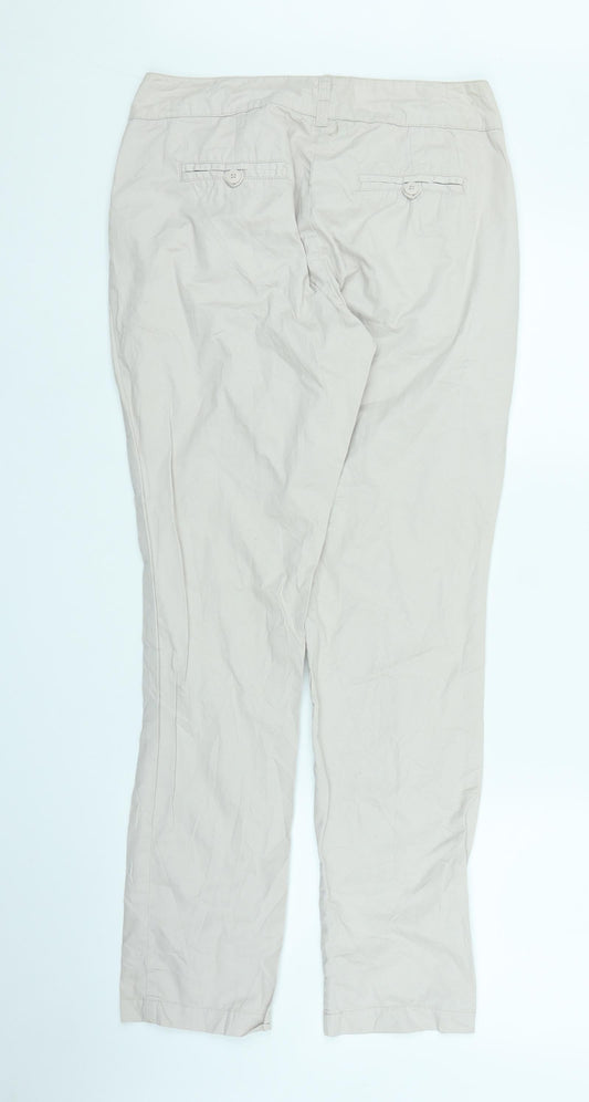 Womens UK Size 8 Dorothy Perkins Regular Fit  Beige Trousers