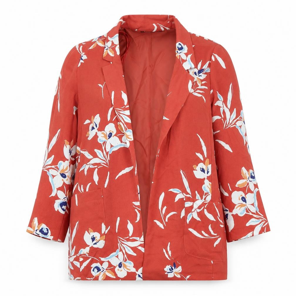 Womens UK Size 10 Bonmarché Regular Red Blazer