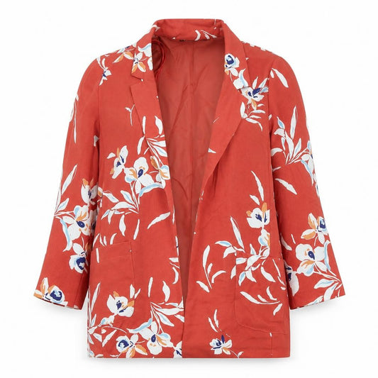 Womens UK Size 10 Bonmarché Regular Red Blazer