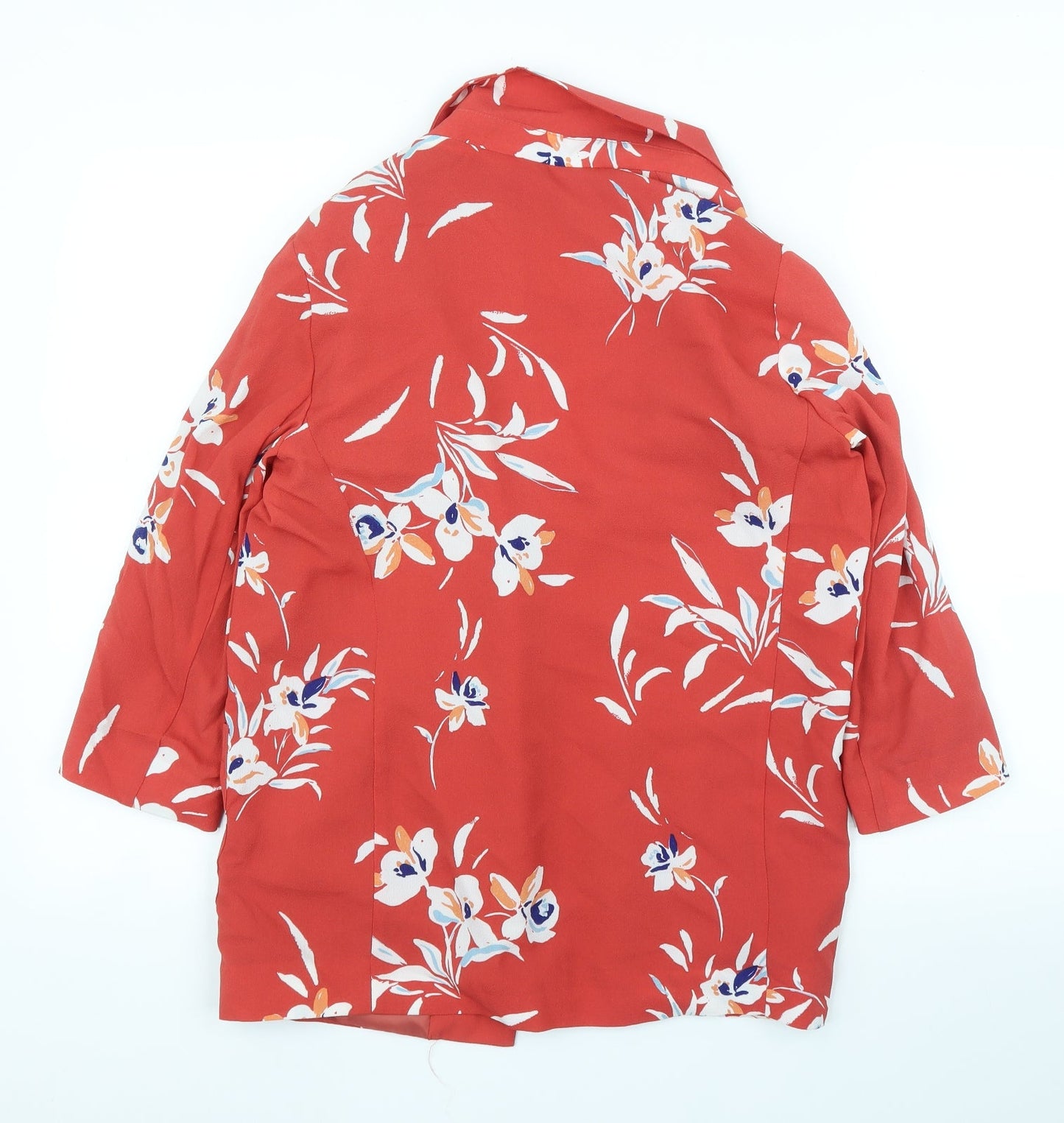 Bonmarché Womens Red Floral  Jacket Blazer Size 10