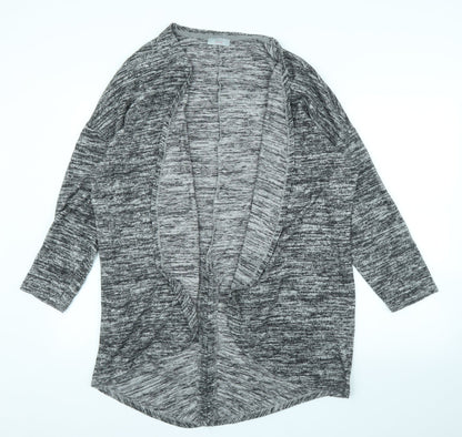 Womens UK Size 12 Papaya Grey Cardigan Jumper