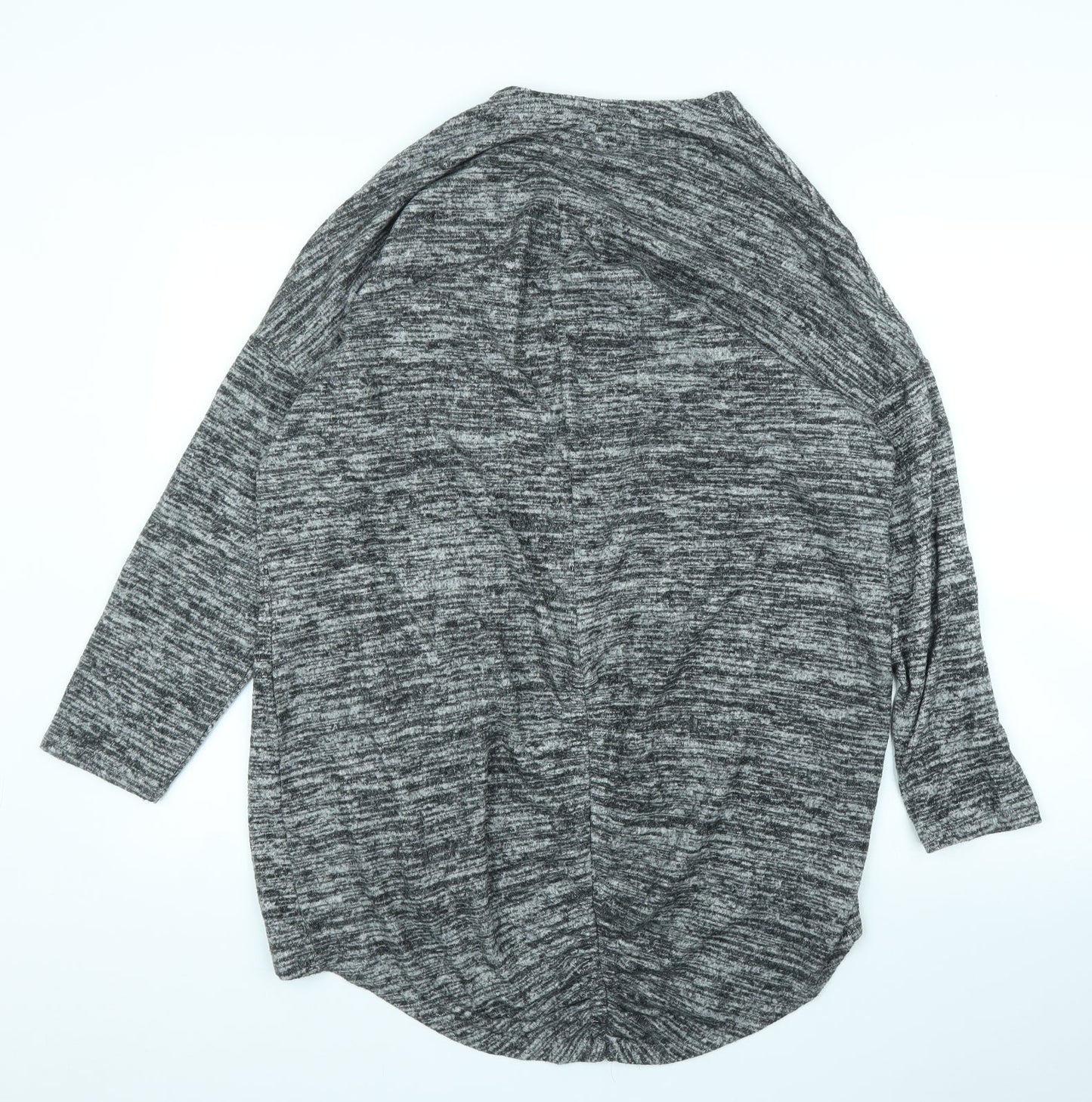 Womens UK Size 12 Papaya Grey Cardigan Jumper