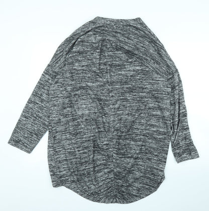 Womens UK Size 12 Papaya Grey Cardigan Jumper