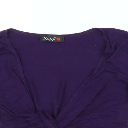 Xiss Womens Purple   Cardigan Jumper Size S