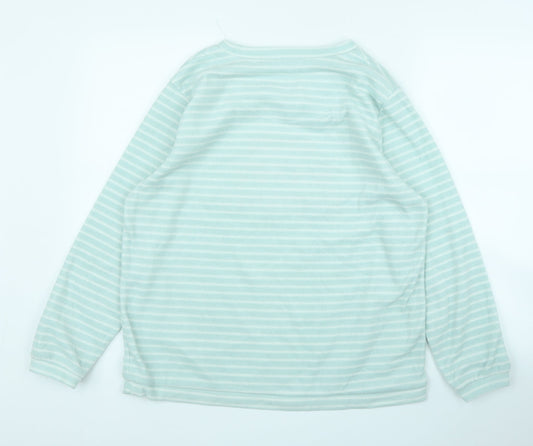 Primark Womens Green Striped  Pullover Jumper Size M  - PJ top