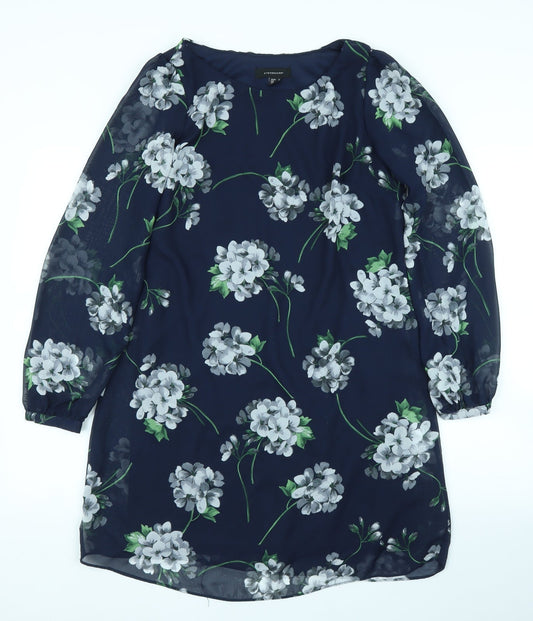 Primark Womens Blue Floral  Shift  Size 10