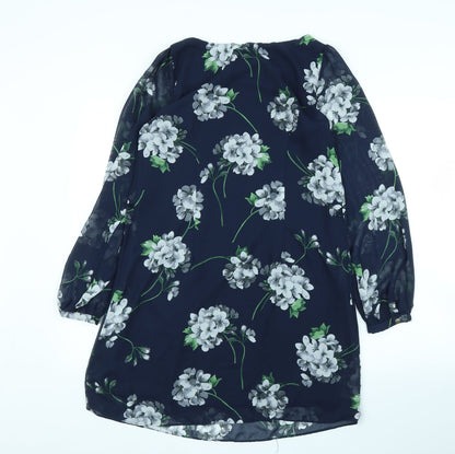 Primark Womens Blue Floral  Shift  Size 10