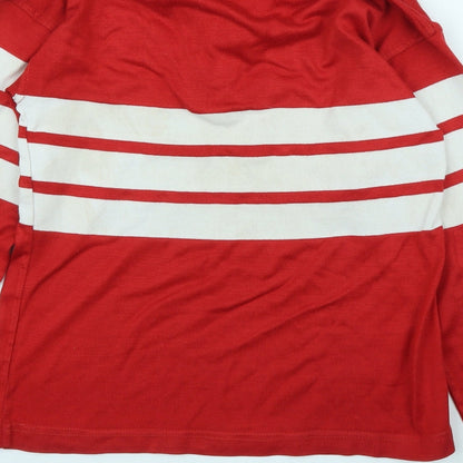 Preworn Boys Red   Jersey Polo Size 8-9 Years