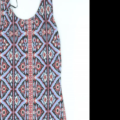 Primark Womens Blue Geometric  Bodycon  Size 10