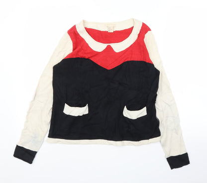 Womens UK Size 10 H&M Black Pullover Jumper