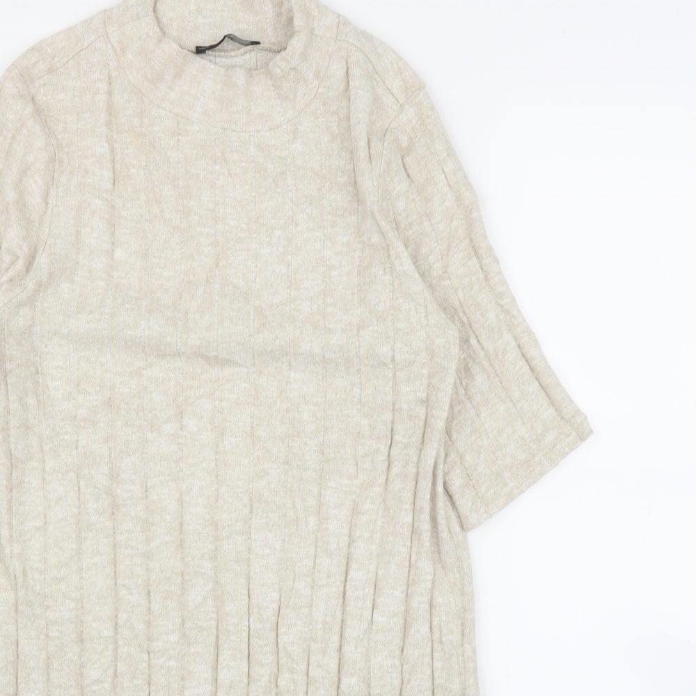 F&F Womens Beige   Tunic Jumper Size 10