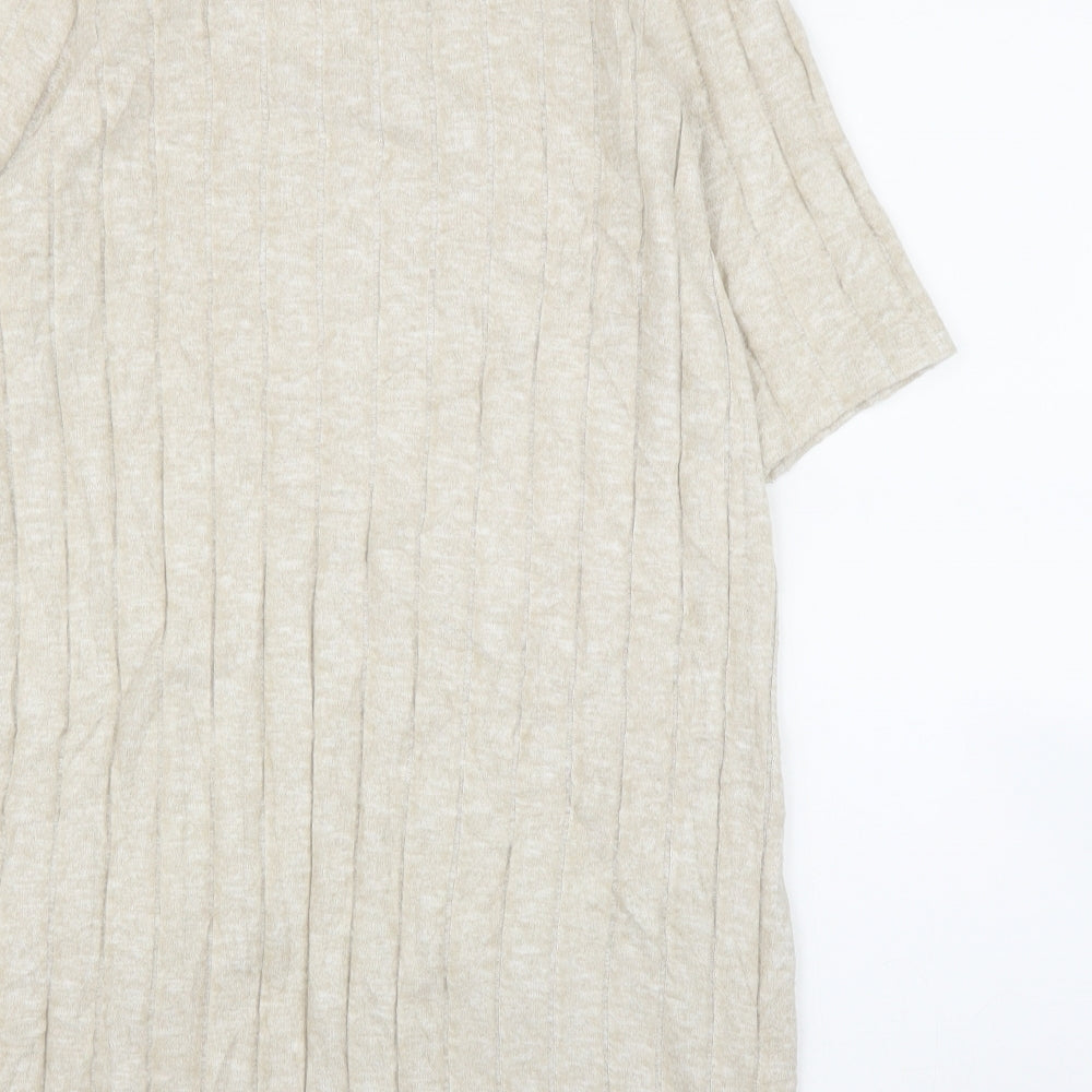 F&F Womens Beige   Tunic Jumper Size 10