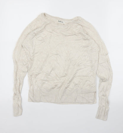 Stradavarius Womens Beige   Pullover Jumper Size S