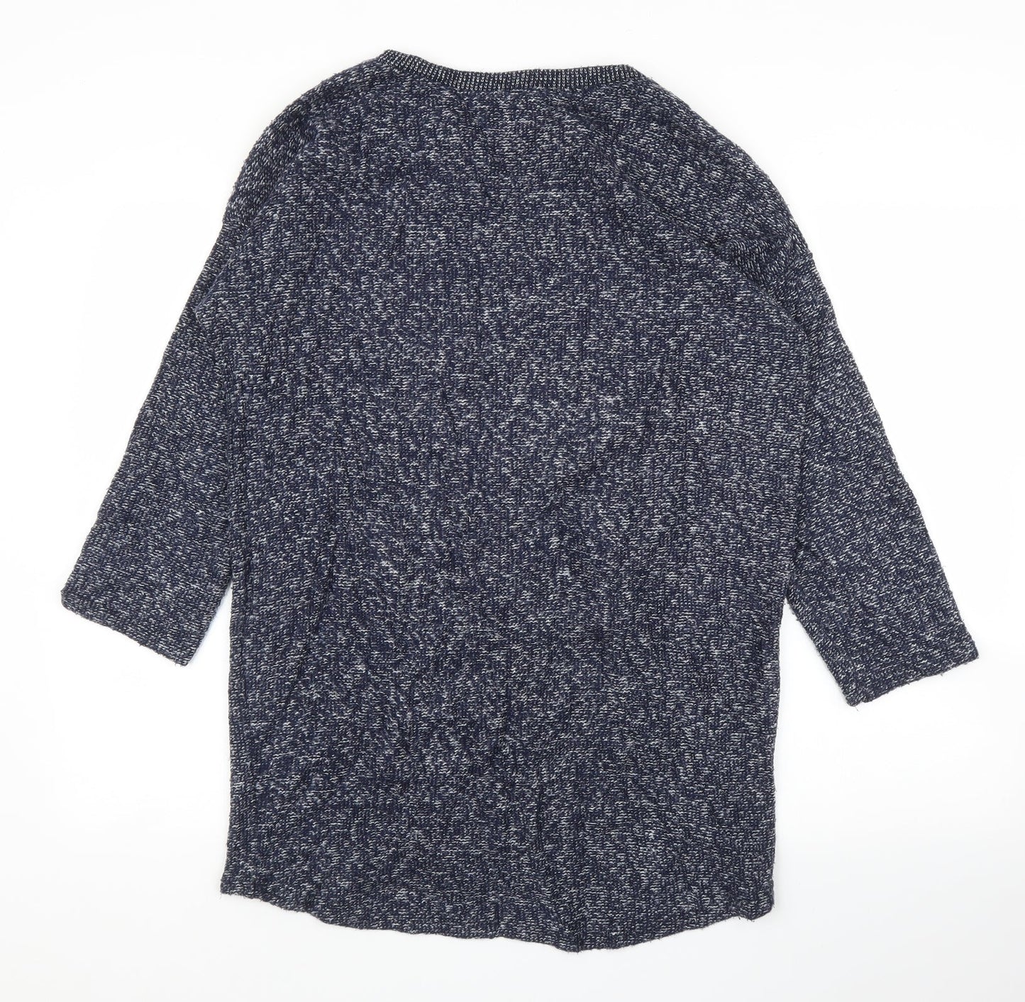 Womens UK Size M Preworn Blue Tunic Jumper