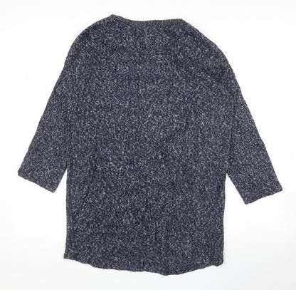 Womens UK Size M Preworn Blue Tunic Jumper