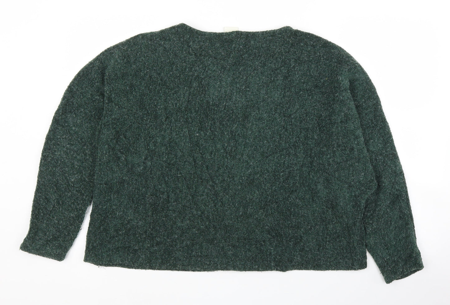 Womens UK Size L H&M Green Pullover Jumper