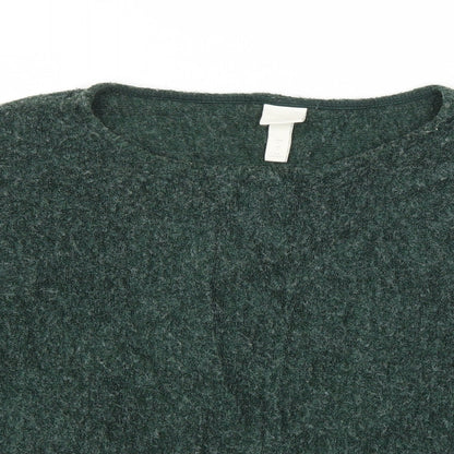 Womens UK Size L H&M Green Pullover Jumper