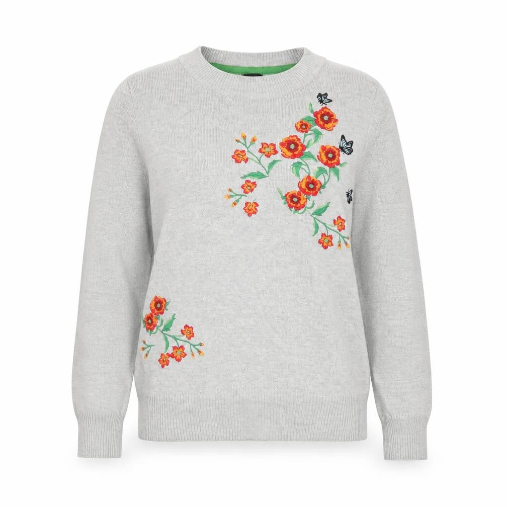 Womens UK Size 6 Topshop Grey Pullover Jumper