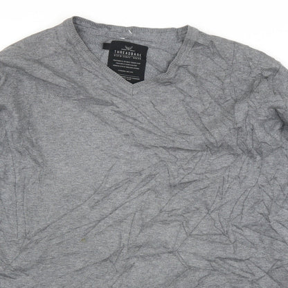 Threadbare Mens Grey   Pullover Jumper Size M