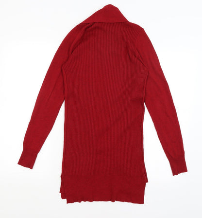 George Womens Red   Cardigan Jumper Size S