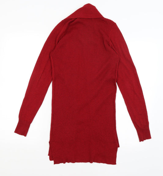 George Womens Red   Cardigan Jumper Size S