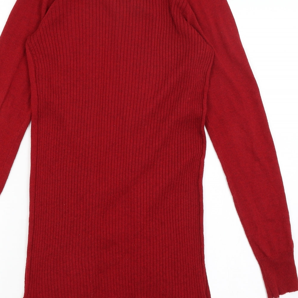 George Womens Red   Cardigan Jumper Size S