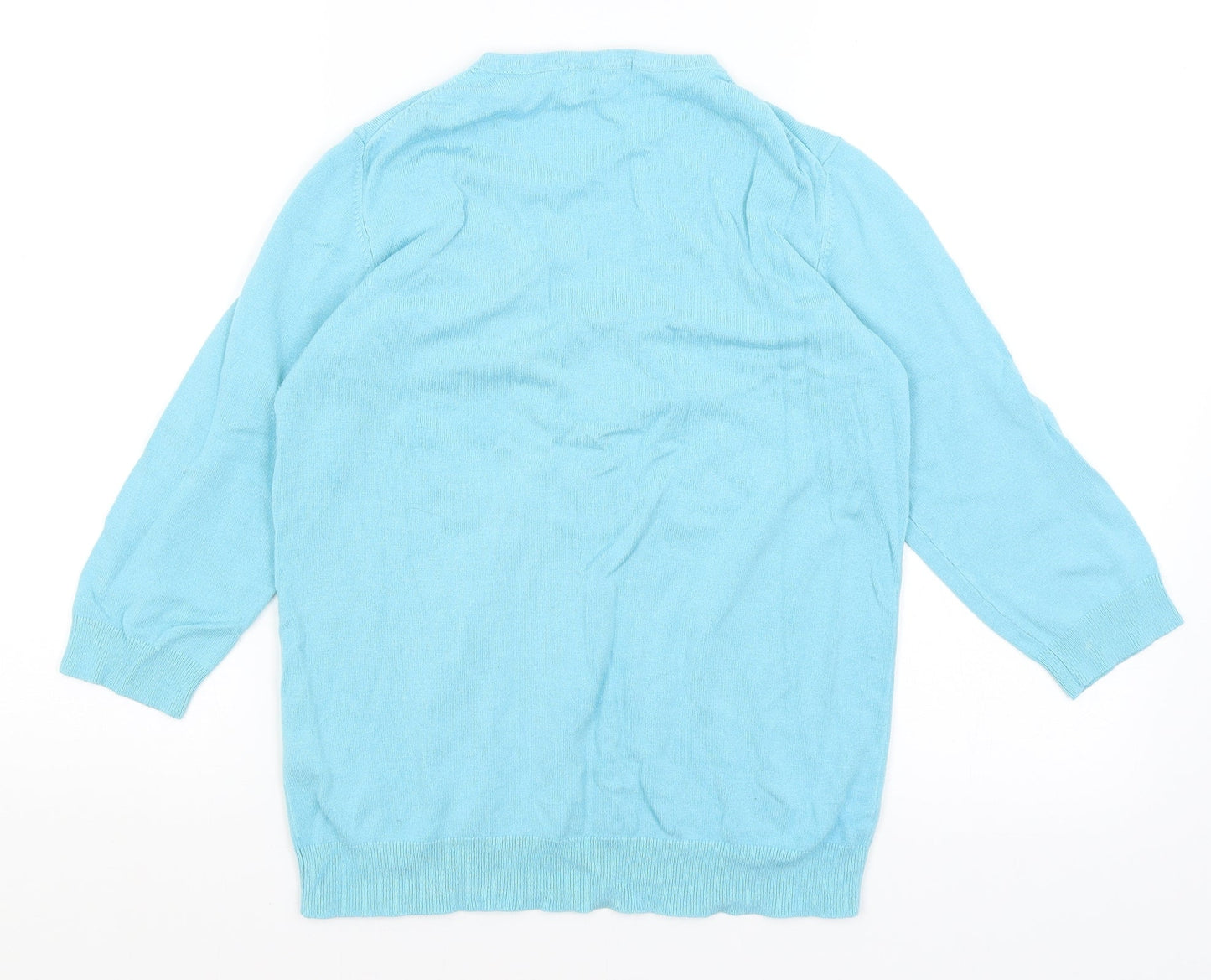 Womens UK Size 12 M&S Blue Pullover Jumper