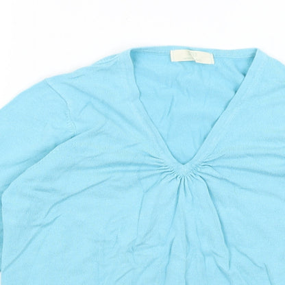 Womens UK Size 12 M&S Blue Pullover Jumper