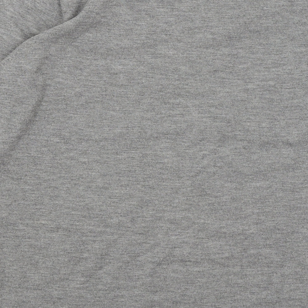 Womens UK Size M Text Grey Pullover Jumper