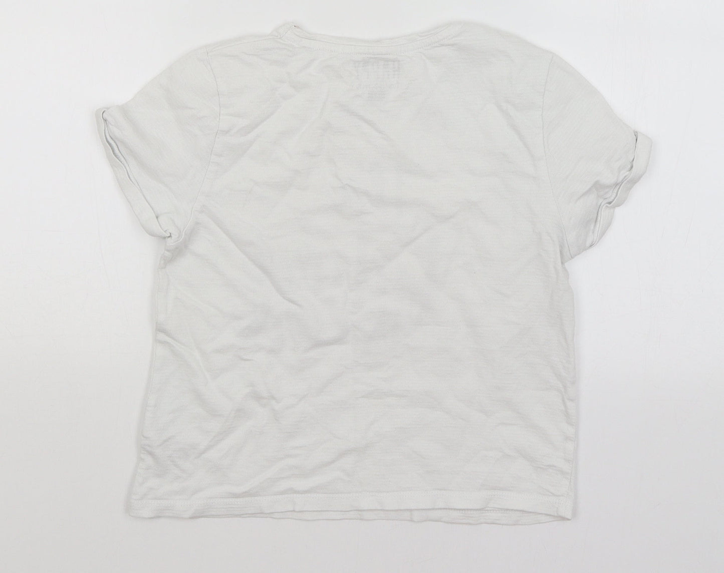 F&F Girls White   Basic T-Shirt Size 10-11 Years  - The Future is Ours