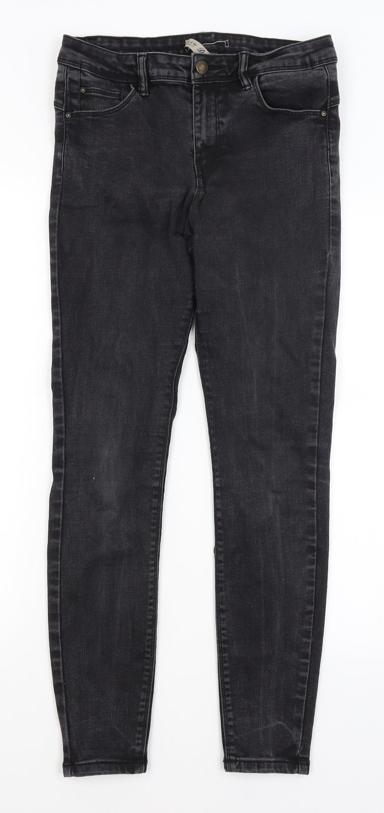 Denim Co Womens Black   Skinny Jeans Size 12 L27.5 in