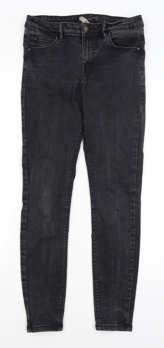 Denim Co Womens Black   Skinny Jeans Size 12 L27.5 in