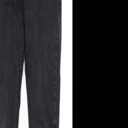 Denim Co Womens Black   Skinny Jeans Size 12 L27.5 in