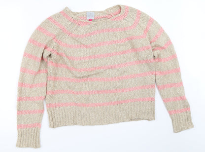 Womens UK Size M CULTURE Beige Pullover Jumper