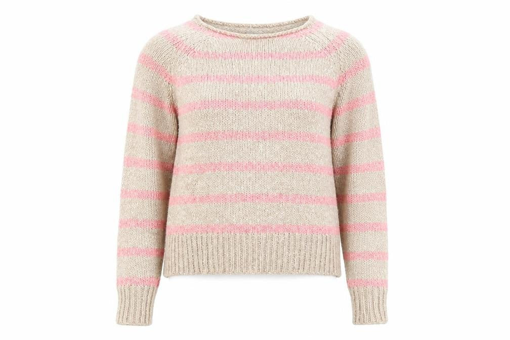Womens UK Size M CULTURE Beige Pullover Jumper