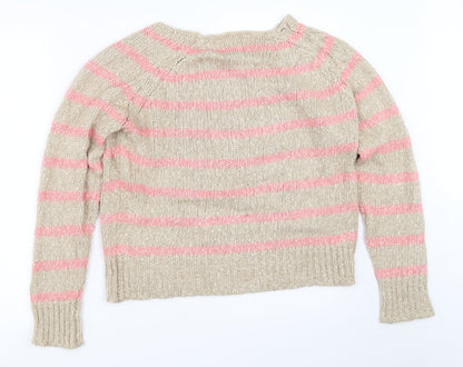 Womens UK Size M CULTURE Beige Pullover Jumper