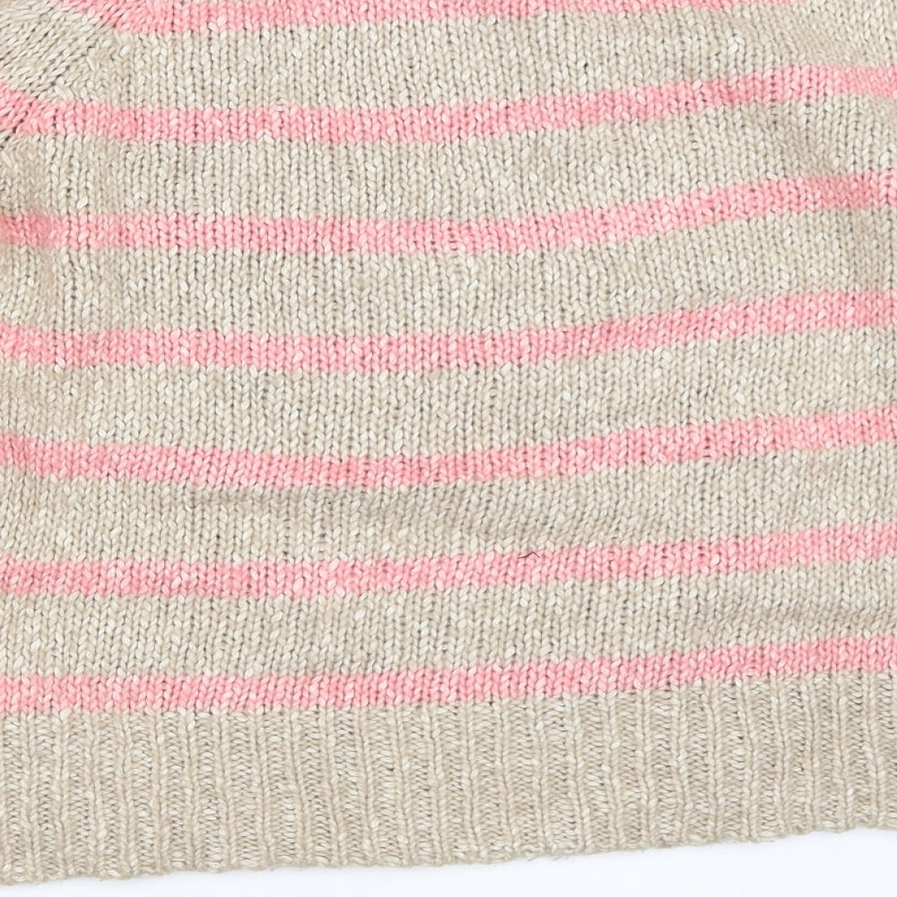 Womens UK Size M CULTURE Beige Pullover Jumper